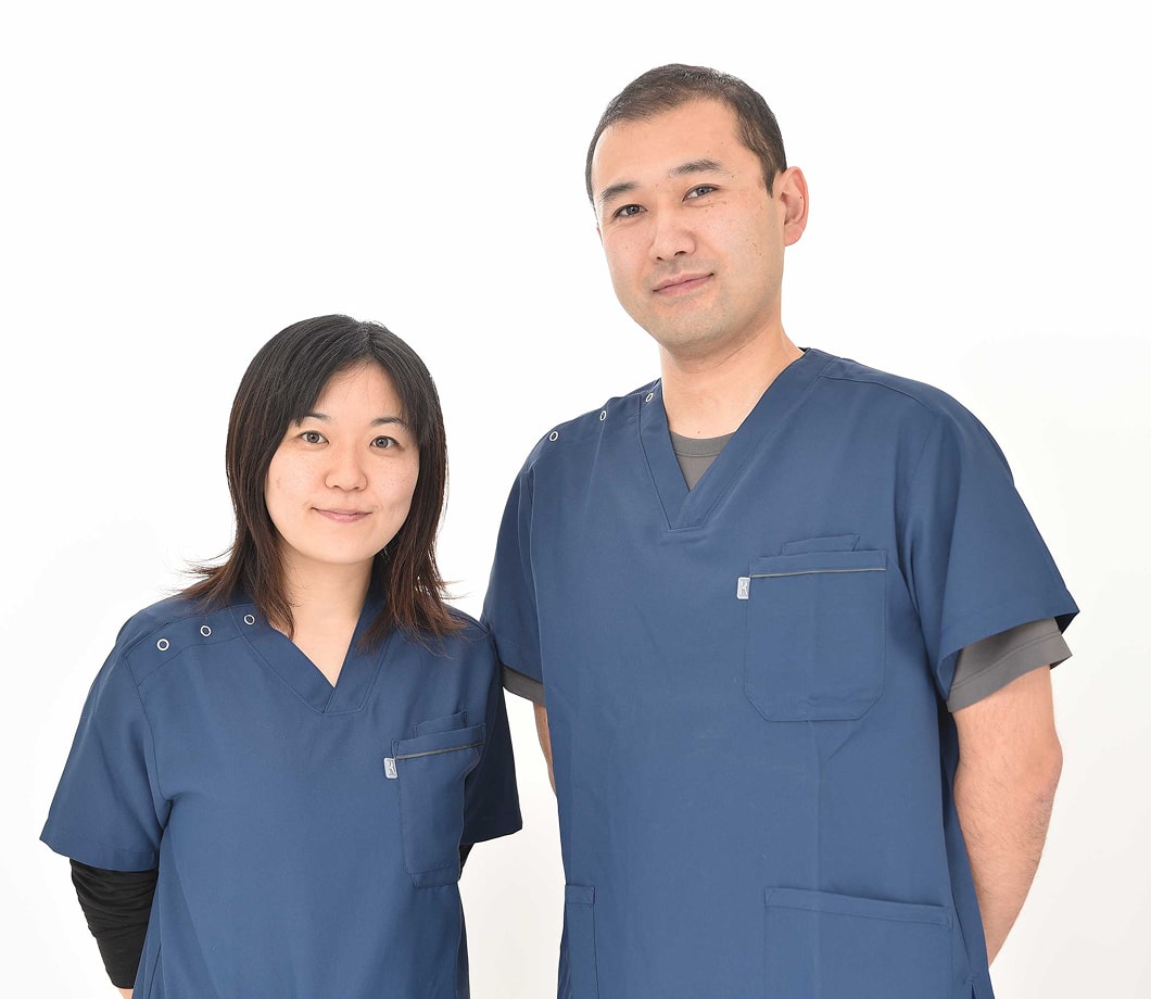 おおたけ動物病院の院長と獣医師の写真